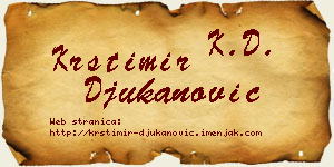 Krstimir Đukanović vizit kartica